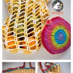Rainbow Pocket Market Bag Free Crochet Pattern