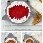 Shark Soup Bowl Cozy Free Crochet Pattern