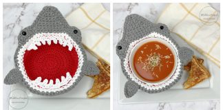 Shark Soup Bowl Cozy Free Crochet Pattern