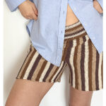 Vertical Striped Shorts Free Crochet Pattern