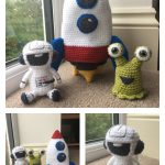 Astronaut and Rocket Playset Crochet Pattern