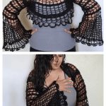 Halloween Cobweb Shrug Free Crochet Pattern