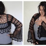 Halloween Cobweb Shrug Free Crochet Pattern