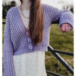 Knit Look Cropped Cardigan Free Crochet Pattern and Video Tutorial
