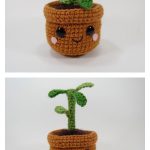 Pull and Grow Amigurumi Plant Free Crochet Pattern