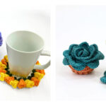 Surprise Plant Pot Coaster Set Crochet Patterns