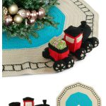 Train Track Tree Skirt Set Free Crochet Pattern