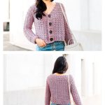 Twilight Button Cardigan Free Crochet Pattern and Video Tutorial