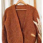 Brioche Style Fall Cardigan Free Crochet Pattern