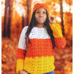 Candy Corn Sweater Crochet Pattern