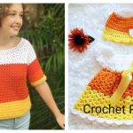 Candy Corn Sweater Crochet Patterns