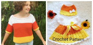 Candy Corn Sweater Crochet Patterns