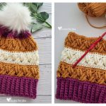Celtic Stripes Beanie Free Crochet Pattern