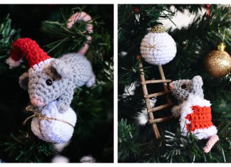 Christmas Mice and Bauble Free Crochet Pattern