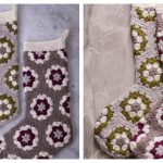Granny Hexi Stocking Free Crochet Pattern and Video Tutorial