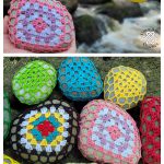 Granny Square Rock Cozy Free Crochet Pattern