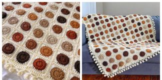 Polka Dottie Blanket Free Crochet Pattern