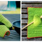Potholder with Thumb Free Crochet Pattern