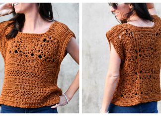 Summer Sunburst Crop Top Free Crochet Pattern