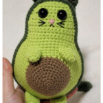 AvoCATo Avocado Cat Amigurumi Free Crochet Pattern
