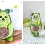 Avocado Cat Amigurumi Crochet Patterns