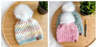 Easy Puff Stitch Hat Free Crochet Pattern and Video Tutorial