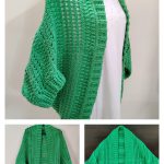 Greenbay Cocoon Shrug Free Crochet Pattern and Video Tutorial