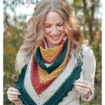 Picot Triangle Scarf Free Crochet Pattern and Video Tutorial