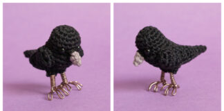 Raven Crow Amigurumi Free Crochet Pattern