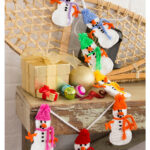 Snowman Garland Free Crochet Pattern