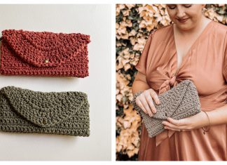 The Crescent Clutch Wristlet Free Crochet Pattern and Video Tutorial