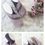 Tunisian Stitch Swati Slippers Free Crochet Pattern and Video Tutorial