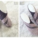 Tunisian Stitch Swati Slippers Free Crochet Pattern and Video Tutorial