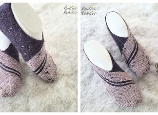 Tunisian Stitch Swati Slippers Free Crochet Pattern and Video Tutorial