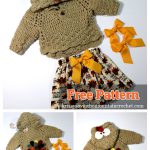 Turkey Tail Baby Sweater Free Crochet Pattern