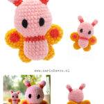 Belle the Butterfly Amigurumi Free Crochet Pattern and Video Tutorial