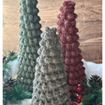 Bobble Christmas Trees Free Crochet Pattern