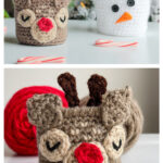 Christmas Reindeer Treat Basket Free Crochet Pattern