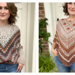 Granny Square Poncho Swoncho Free Crochet Pattern and Video Tutorial