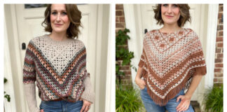 Granny Square Poncho Swoncho Free Crochet Pattern and Video Tutorial