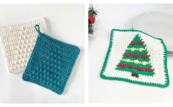 10+ Christmas Tree Potholder Free Crochet Patterns