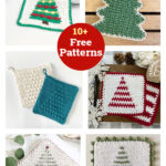 10+ Christmas Tree Potholder Free Crochet Patterns