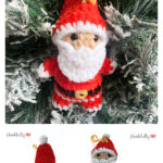 Christmas Santa Ornament Free Crochet Pattern