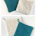Christmas Tree Puff Hot Pad Free Crochet Pattern and Video Tutorial