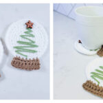 Christmas Tree Snow Globe Free Crochet Pattern and Video Tutorial
