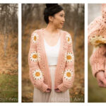 Cozy Days Daisy Cardigan Free Crochet Pattern and Video Tutorial