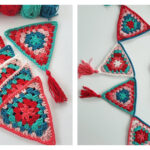 Granny Joy Christmas Bunting Free Crochet Pattern