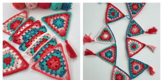 Granny Joy Christmas Bunting Free Crochet Pattern