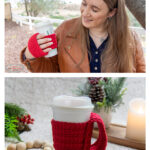 Happy Hand Cup Cozy Free Crochet Pattern and Video Tutorial