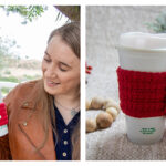 Happy Hand Cup Cozy Free Crochet Pattern and Video Tutorial